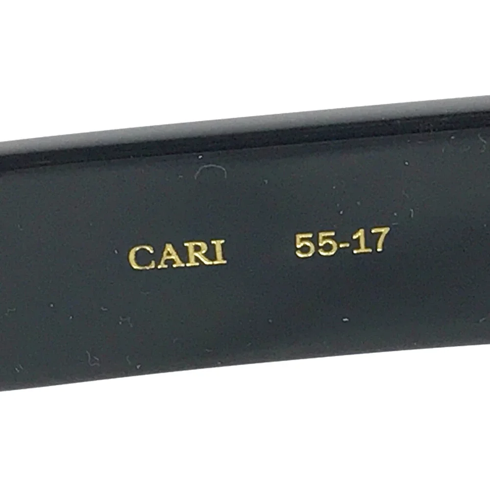 Alfred Kerbs Eyeglasses Frames CARI BK Shiny Black Gold Full Rim 55-17-141
